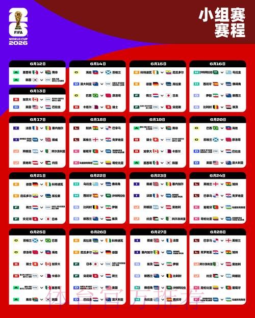 2026世界杯每日赛程靠谱吗 2026世界杯每日赛程靠谱吗